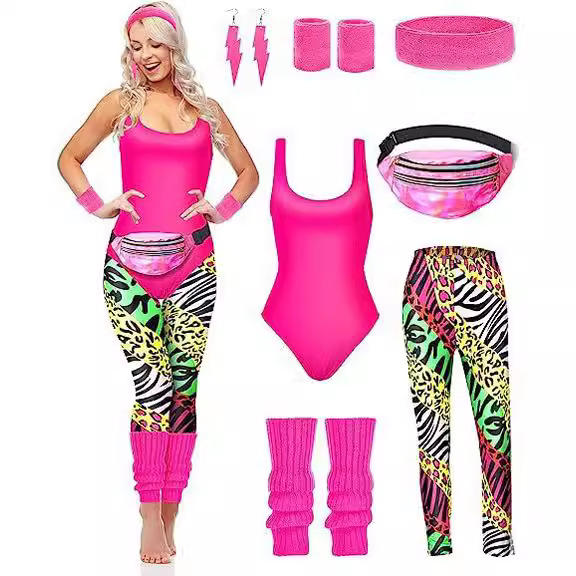 1980s Party Costume Women Spor - Women'S Accessories In The 80S ulasan dan harga