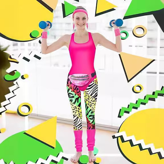 1980s Party Costume Women Spor - Women'S Accessories In The 80S ulasan dan harga