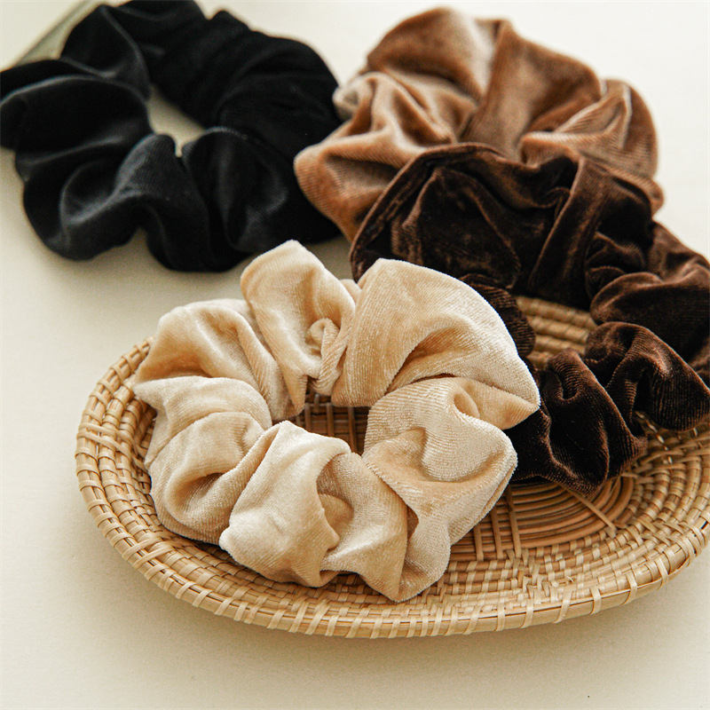 1-4PCS Women Hair Scrunchies V - Hair Tie Velvet ulasan dan harga