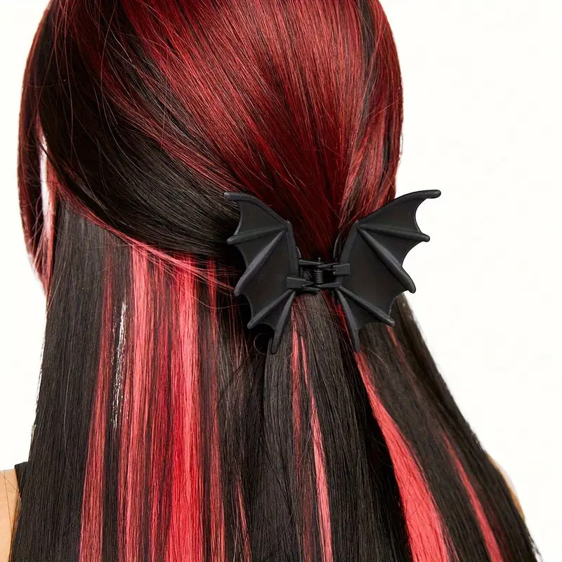 Gothic Bat Hair Clip Halloween - Women Accessories Aesthetic ulasan dan harga