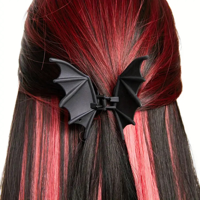 Gothic Bat Hair Clip Halloween - Women Accessories Aesthetic ulasan dan harga