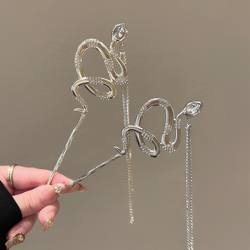 1pc Snake Hair Sticks Tone Ser - Women Accessories Chain ulasan dan harga