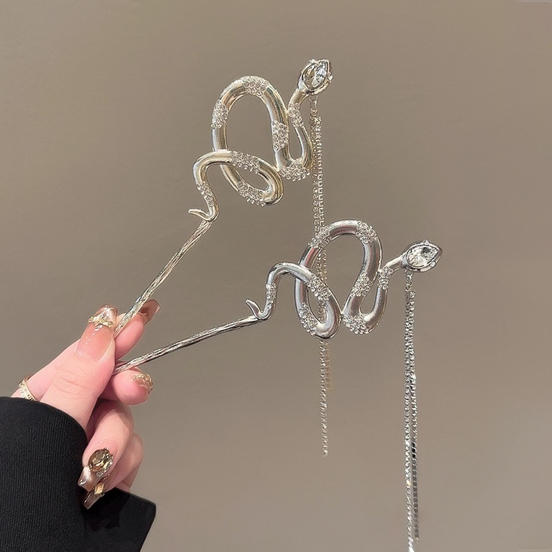 1pc Snake Hair Sticks Tone Ser - Women Accessories Chain ulasan dan harga