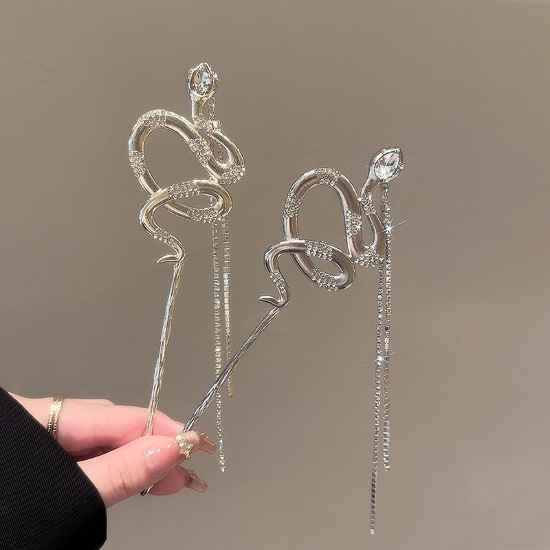 1pc Snake Hair Sticks Tone Ser - Women Accessories Chain ulasan dan harga
