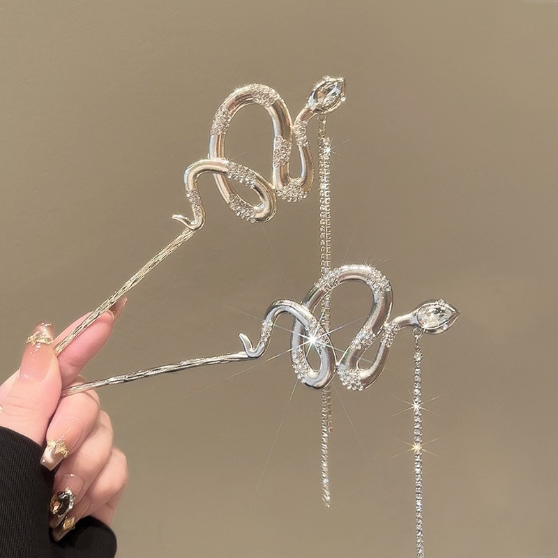 1pc Snake Hair Sticks Tone Ser - Women Accessories Chain ulasan dan harga
