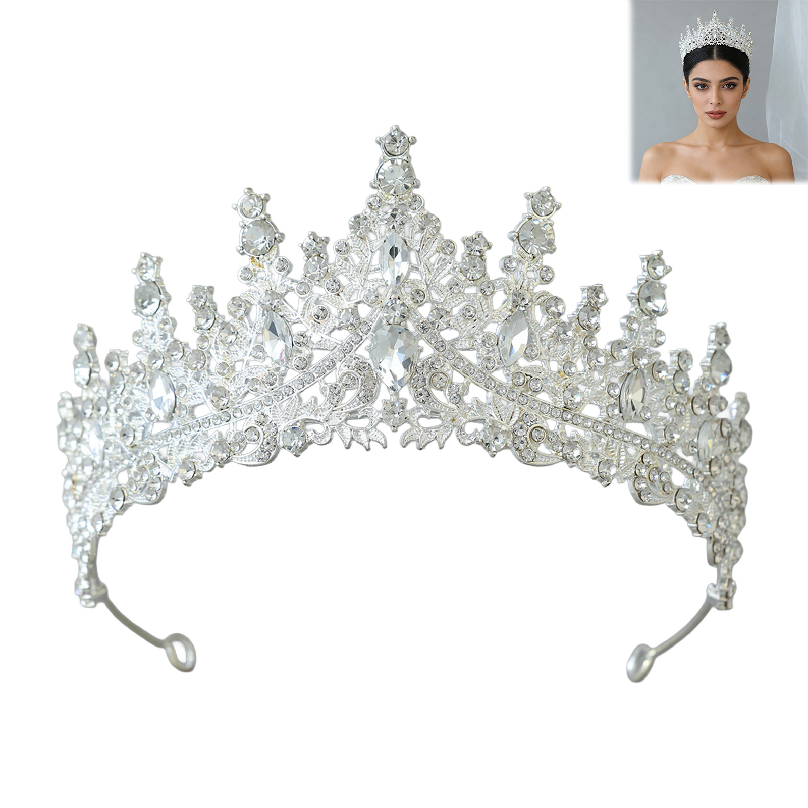 Bridal Headpiece Sparkling Rhi - Women'S Accessories Jewelry ulasan dan harga