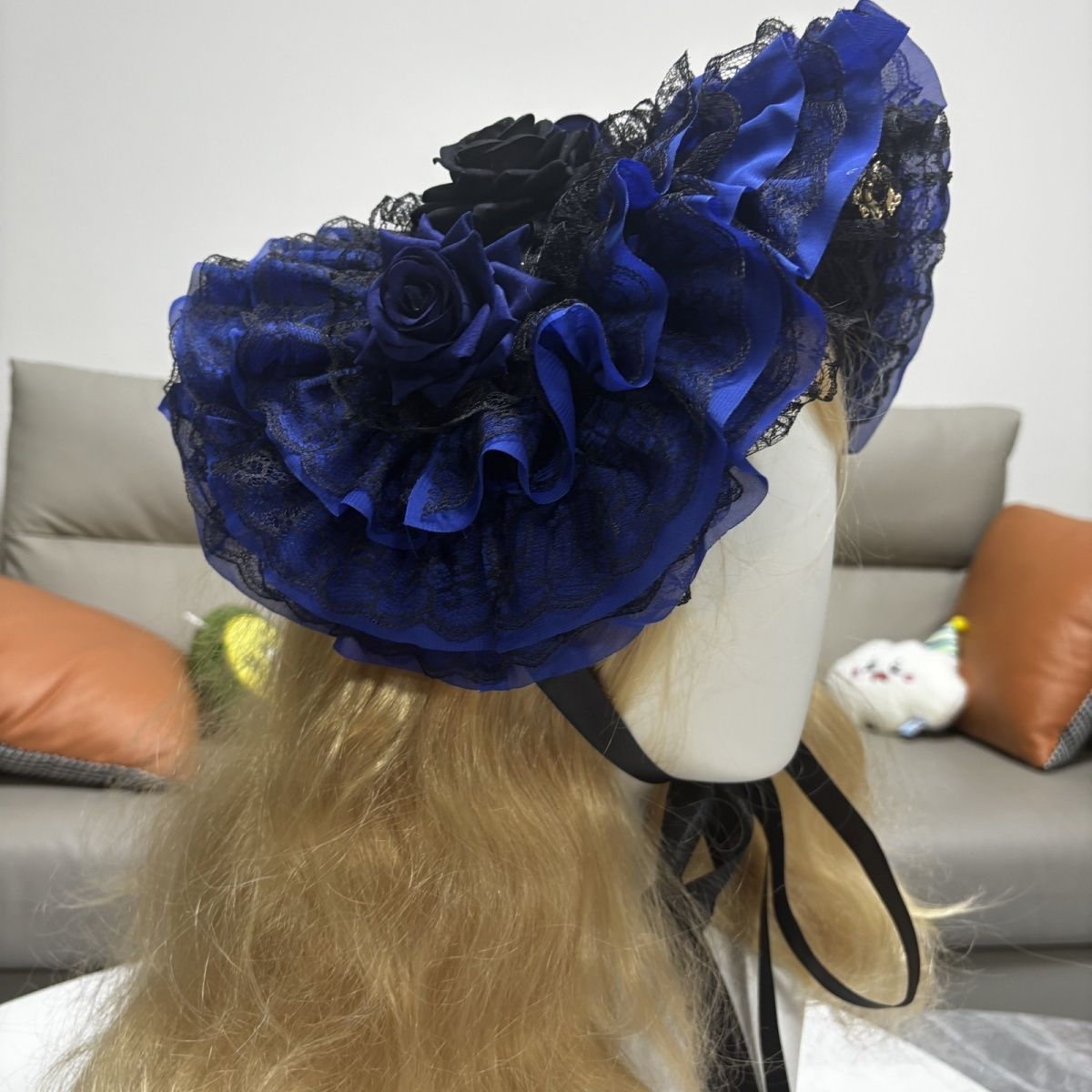 Original Gothic Bonnet Hat Bla - Women'S Victorian Era Accessories ulasan dan harga