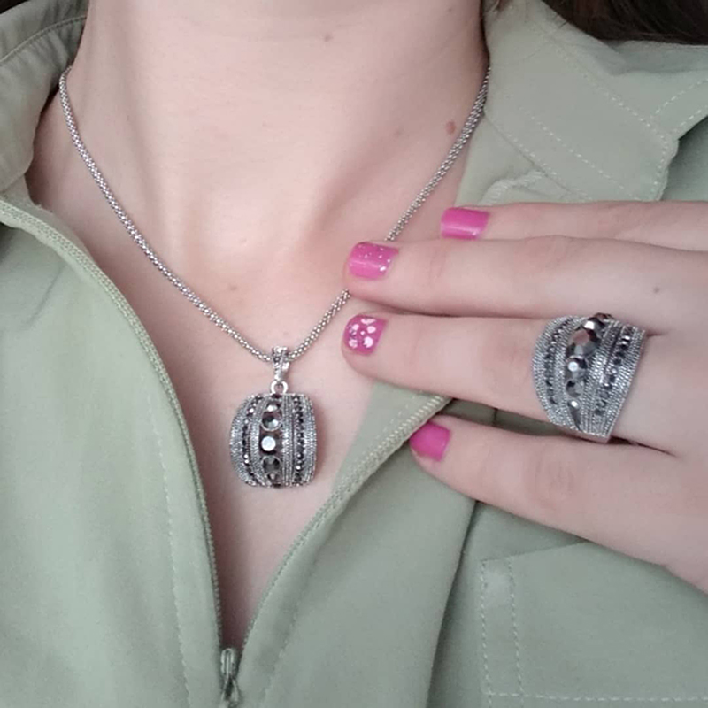 Size 6-10 Vintage Black Zircon - Women Jewelry Accessories For Black Dress ulasan dan harga