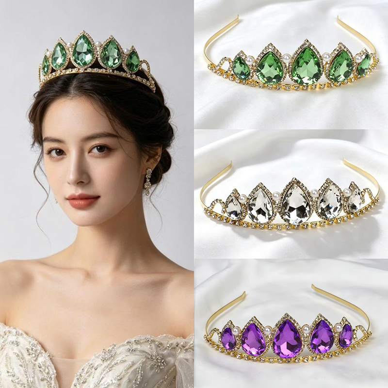 Green Water Drop Rhinestone Cr - Women'S Accessories Jewelry ulasan dan harga