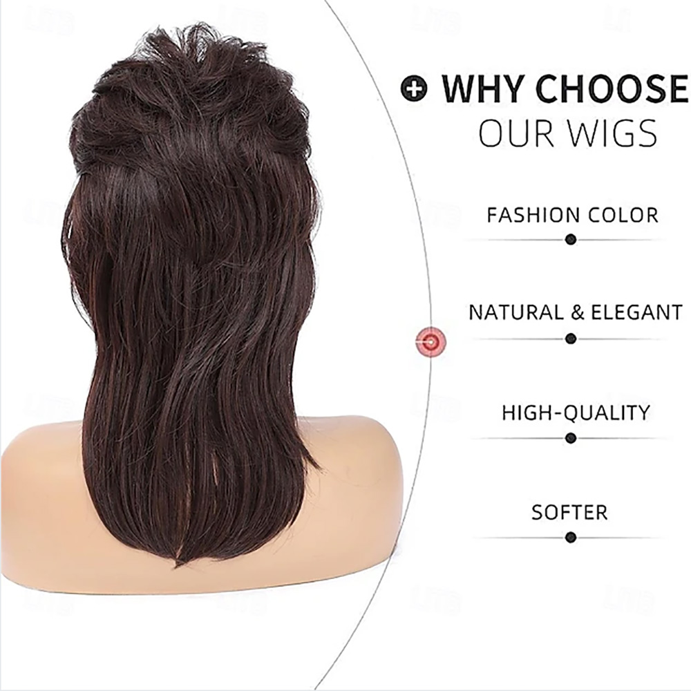 HAIRJOY Synthetic Hair Mullet  - Women'S Accessories In The 80S ulasan dan harga